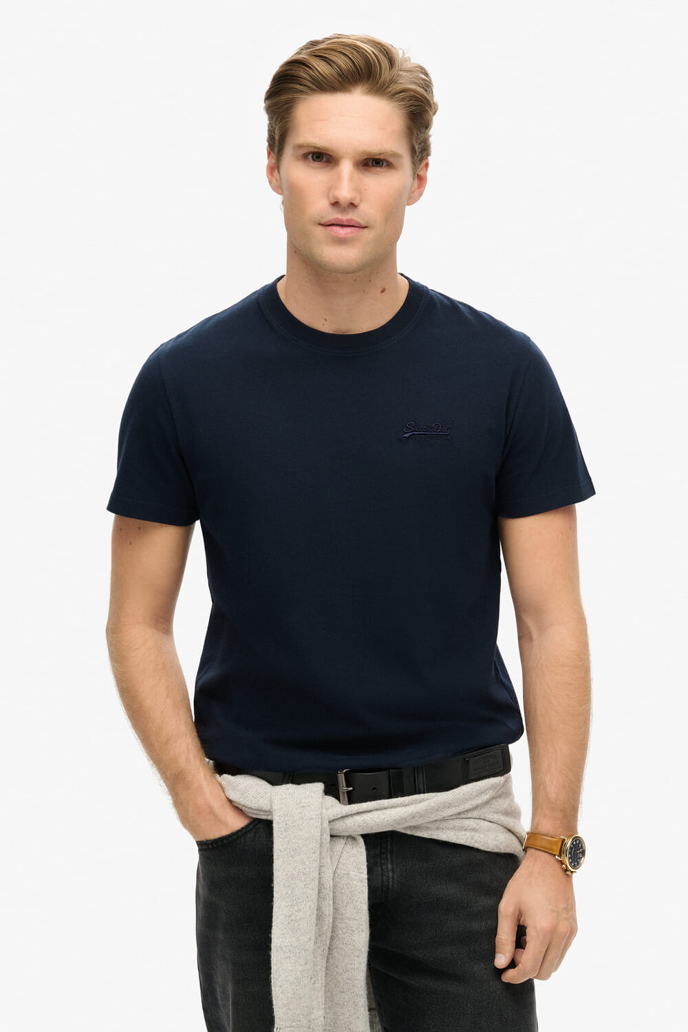 Superdry T-Shirt Essential Logo Navy