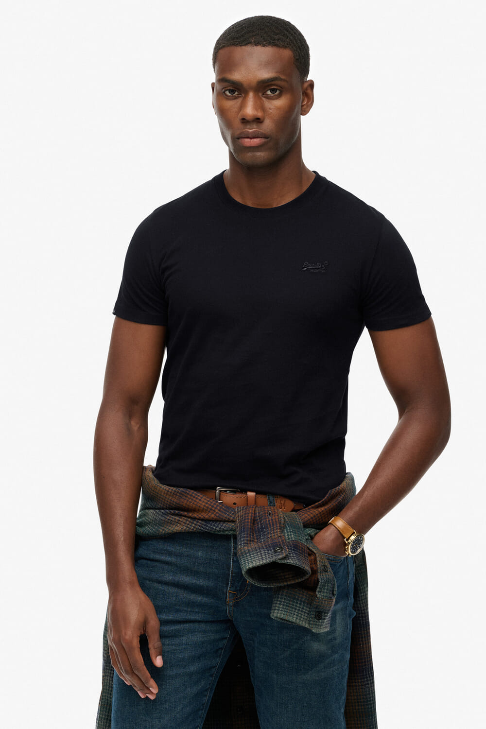 Superdry T-Shirt Essential Logo Zwart