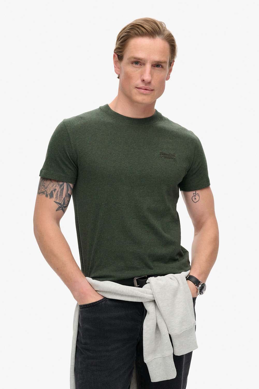 Superdry T-Shirt Essential Logo  Groen