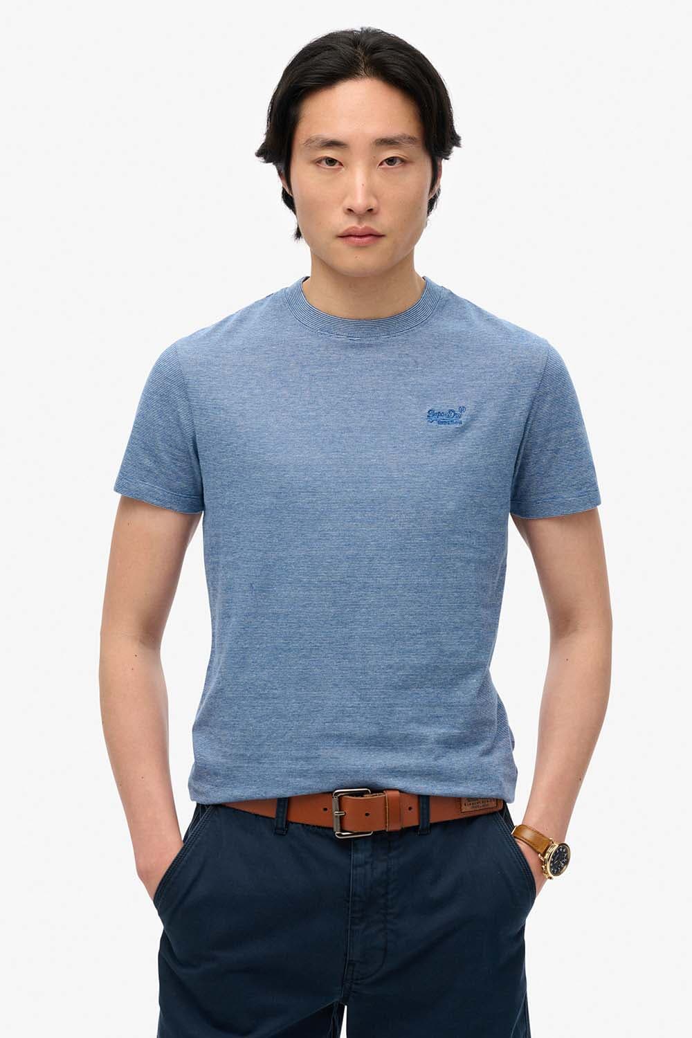 Superdry T-Shirt Essential Logo Blauw