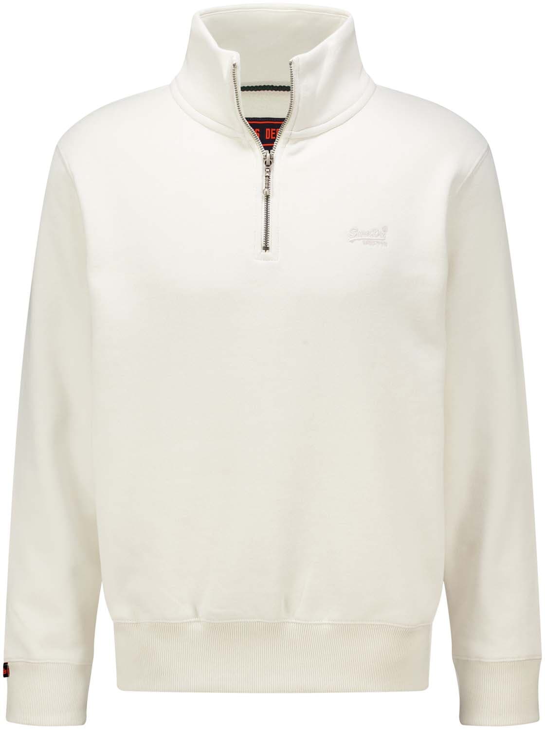 Superdry Sweater Henley Essential Logo  Off White