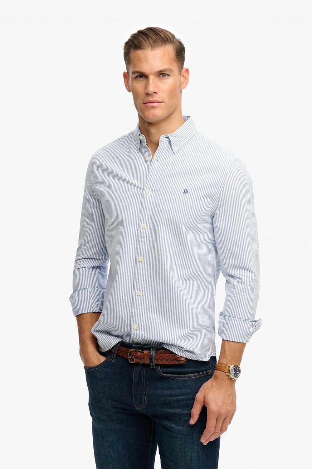 Superdry Overhemd  Blauw