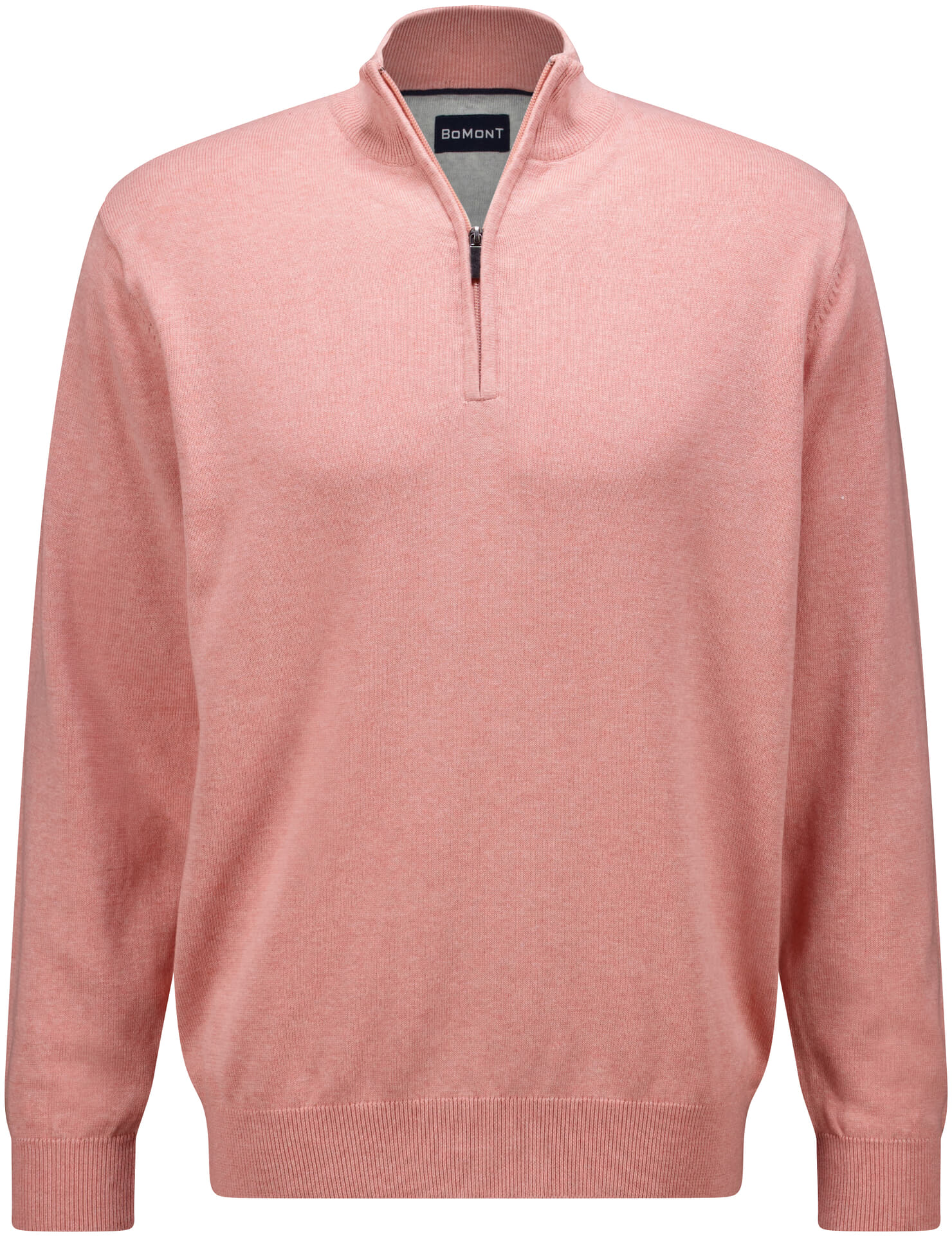 Bomont Pullover half zip Vincent  Koraal