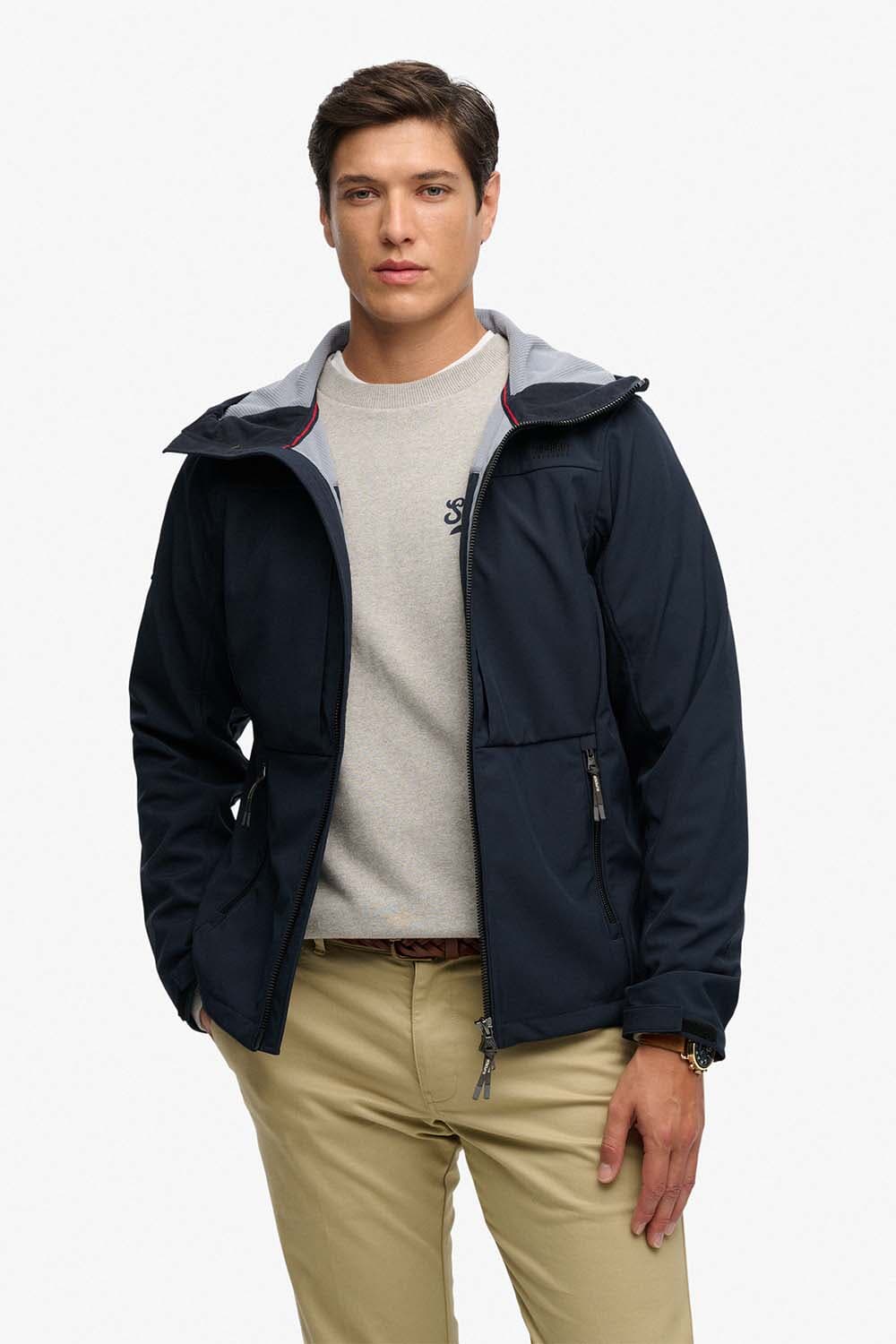 Superdry Softshell Jas Navy