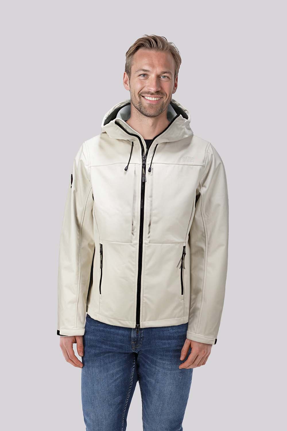 Superdry Softshell Jas Off White