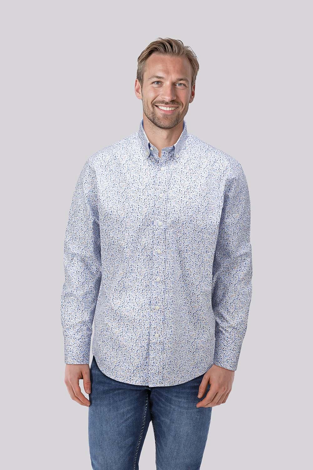 Bomont Overhemd Victor Blauw