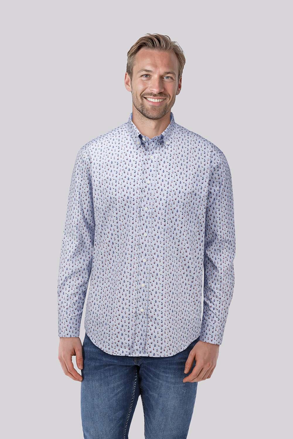 Bomont Overhemd Victor Blauw