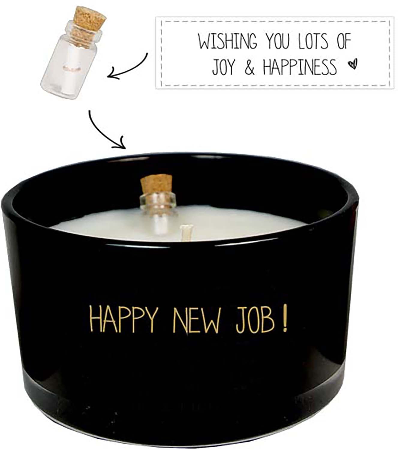 My flame lifestyle Message in a Bottle - Happy New Job Zwart