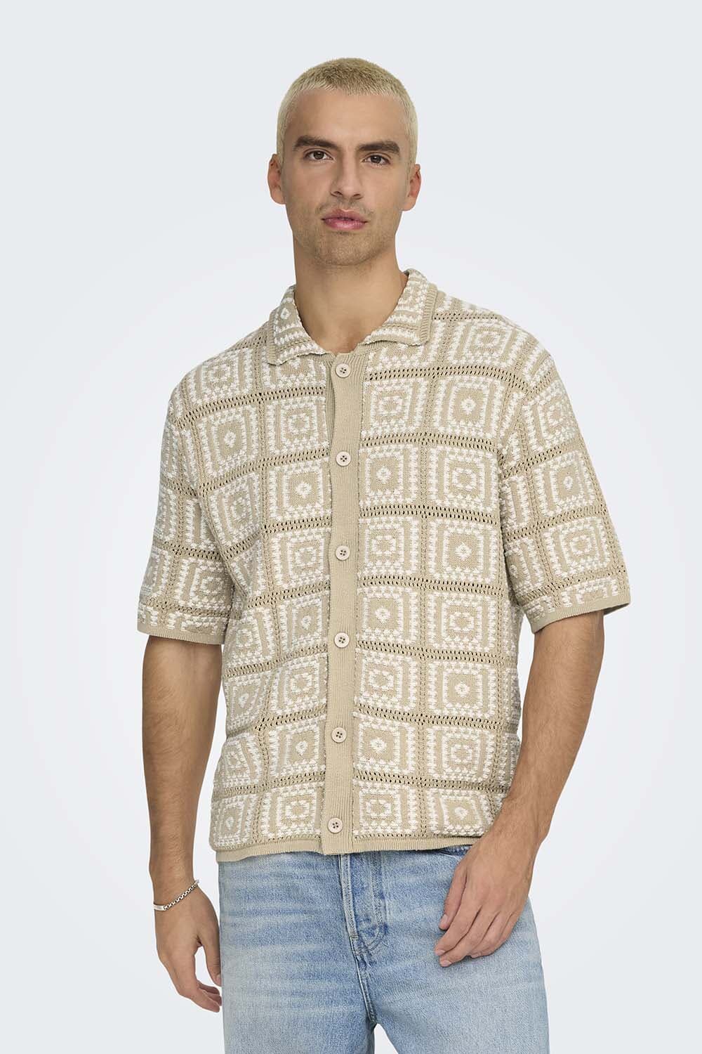 Only & Sons Polo Grijs