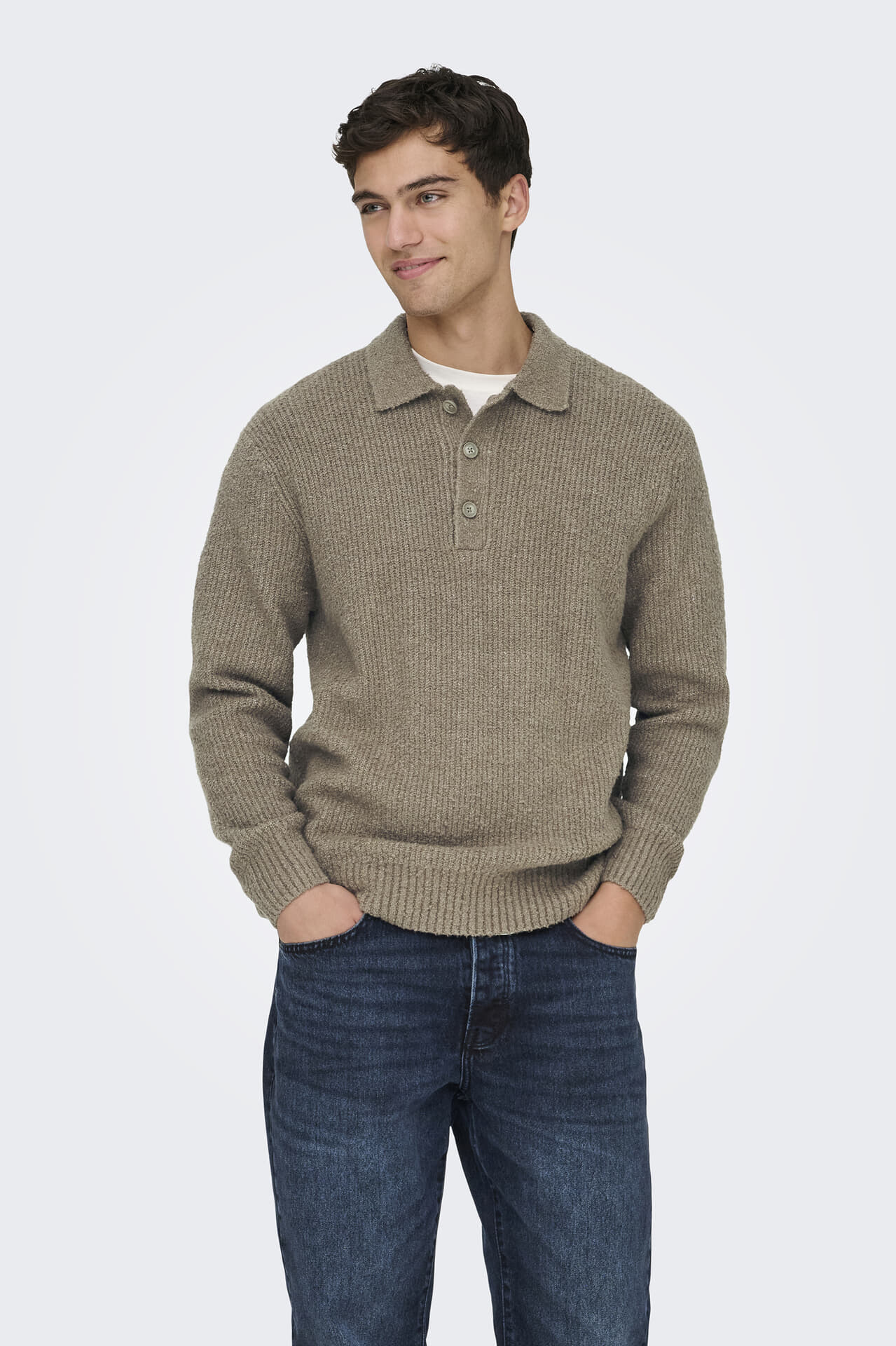 Only & Sons Trui Rugby Dale Bruin