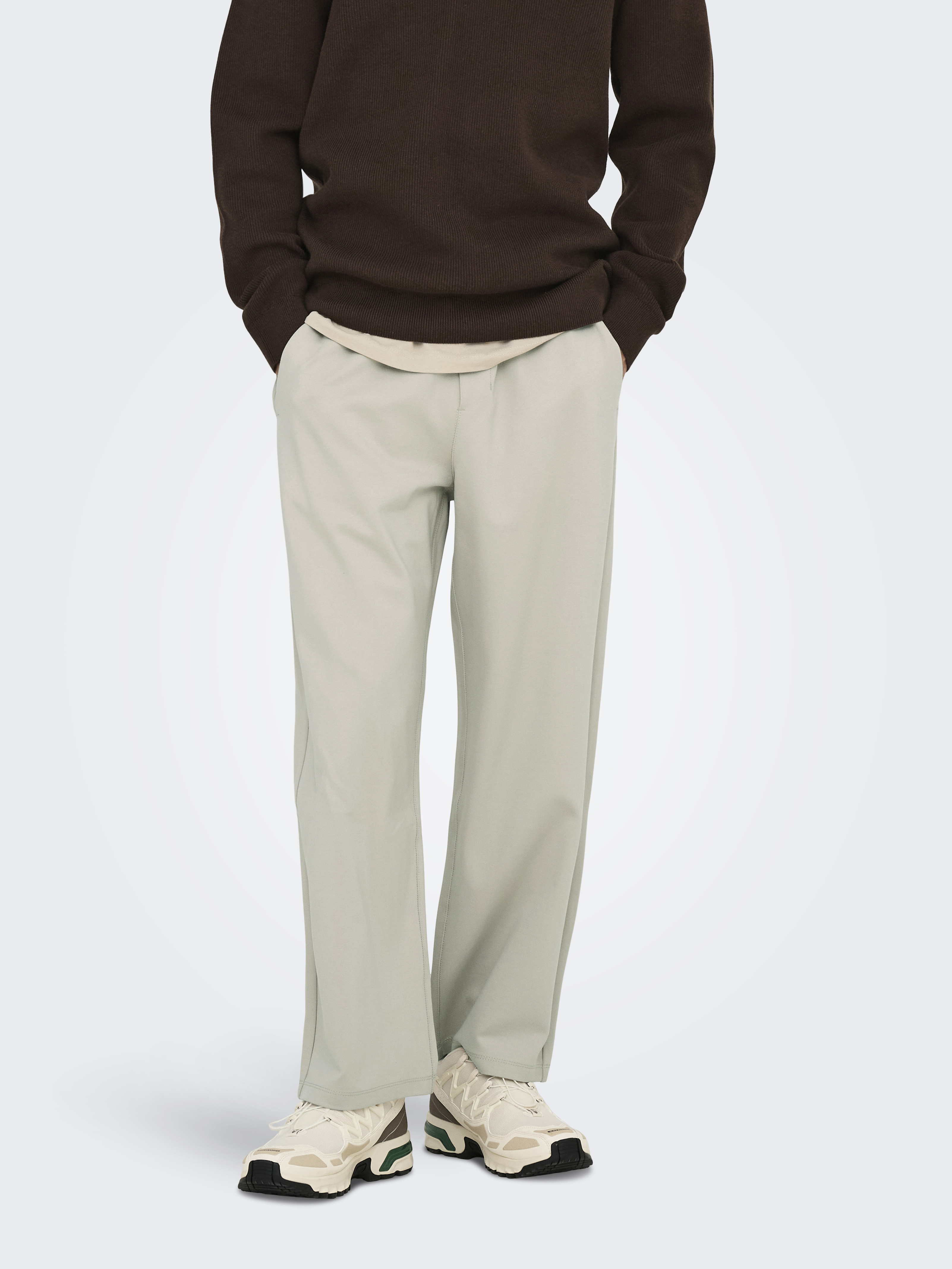 Only & Sons Pantalon Jakes Loose Straight Fit Grijs Only & Sons Pantalon Jakes Loose Straight Fit Grijs