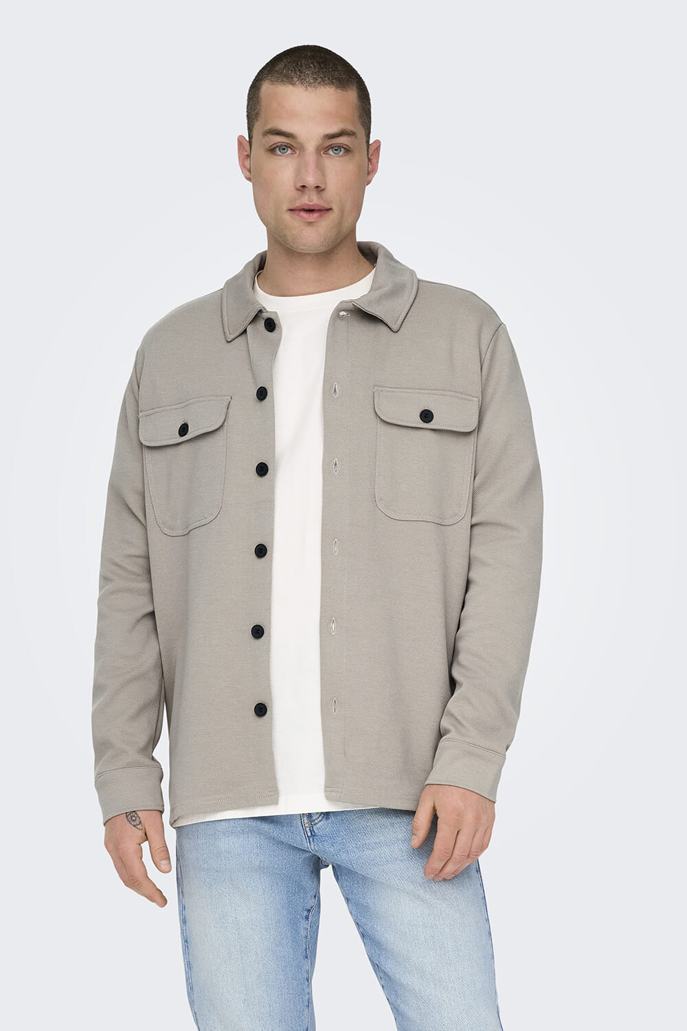 Only & Sons ONSNEWKODYL OVERSHIRT SWEAT NOOS Groen