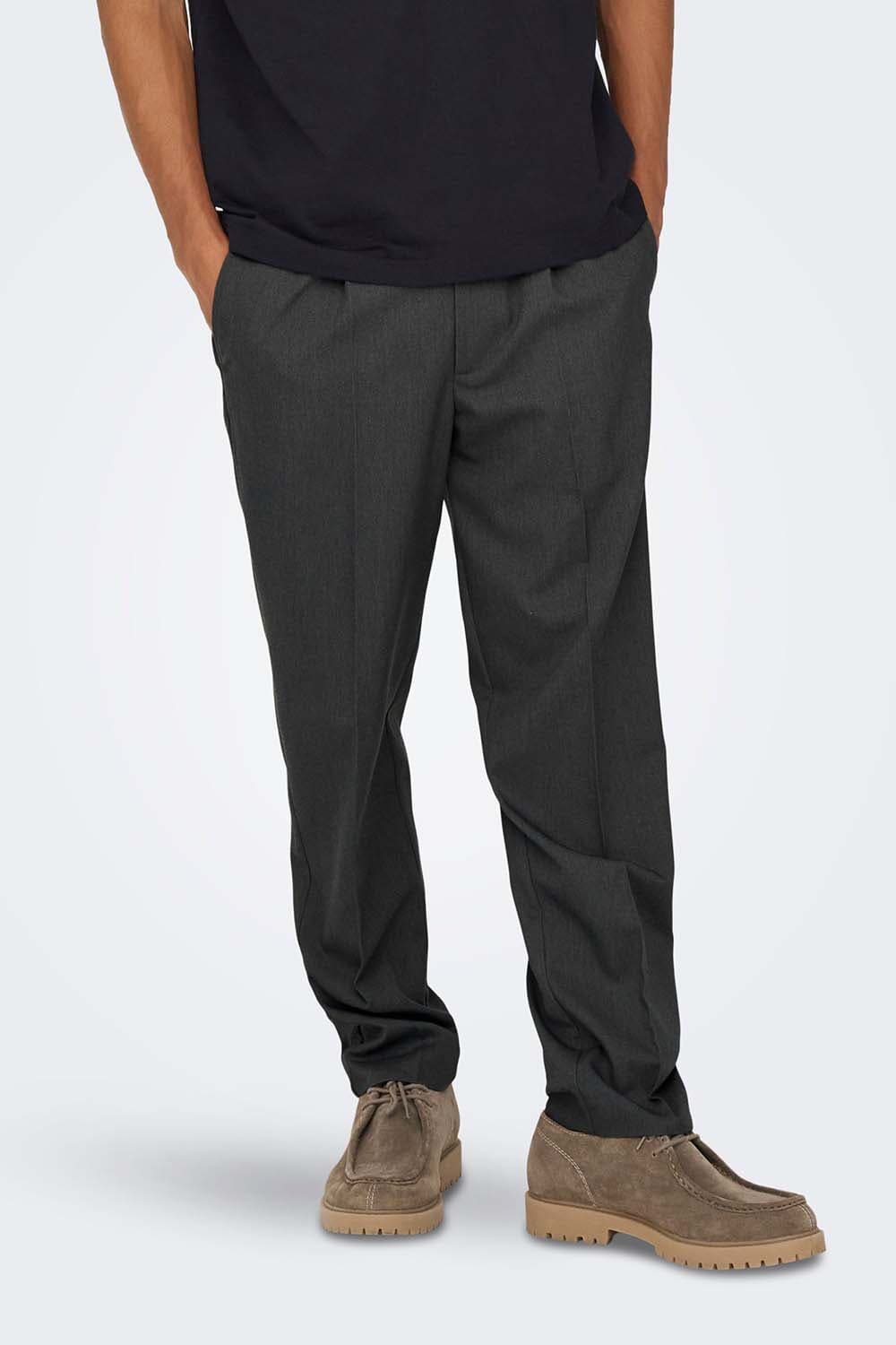 Only & Sons Chino Miro Tailored Tapered fit Grijs