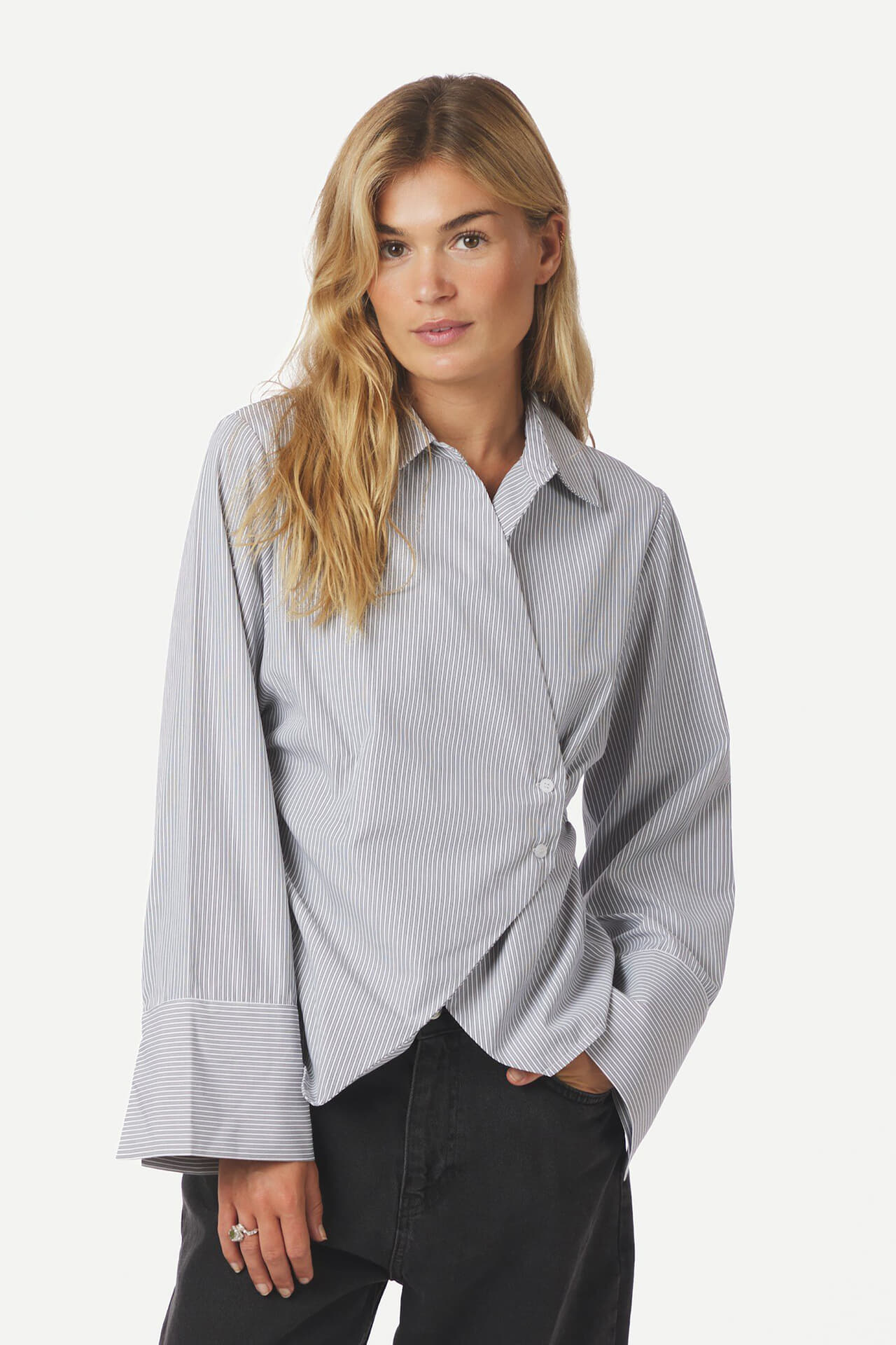 Neo Noir Blouse Fenli Grijs