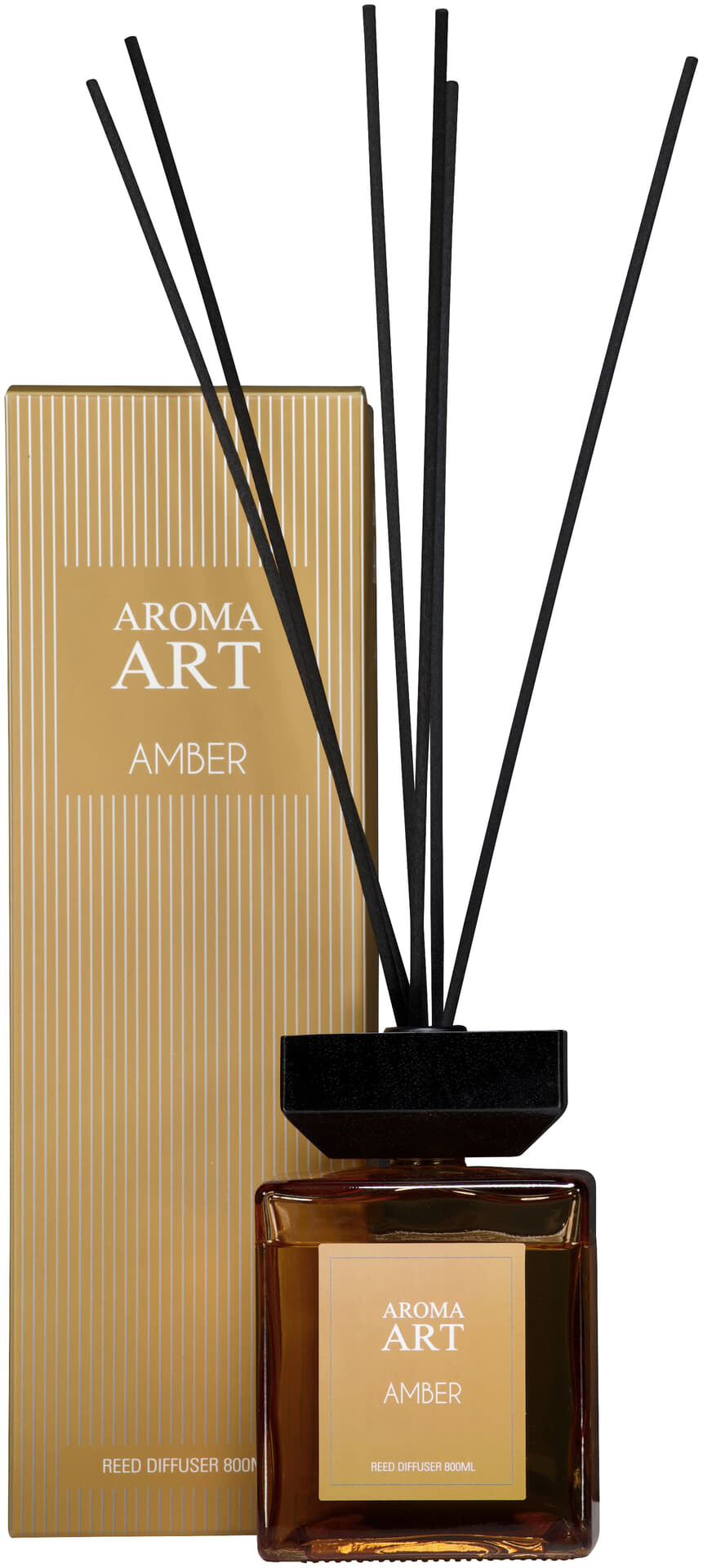 Bomont Collection Diffuserset "Aroma Art" amber 800ml 23,5 x 23 x 39 Zwart