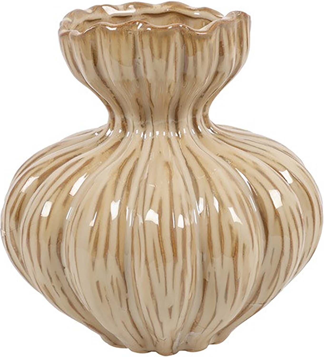 Bomont Collection Vaas ro Maram M beige L20B20H22CM Beige