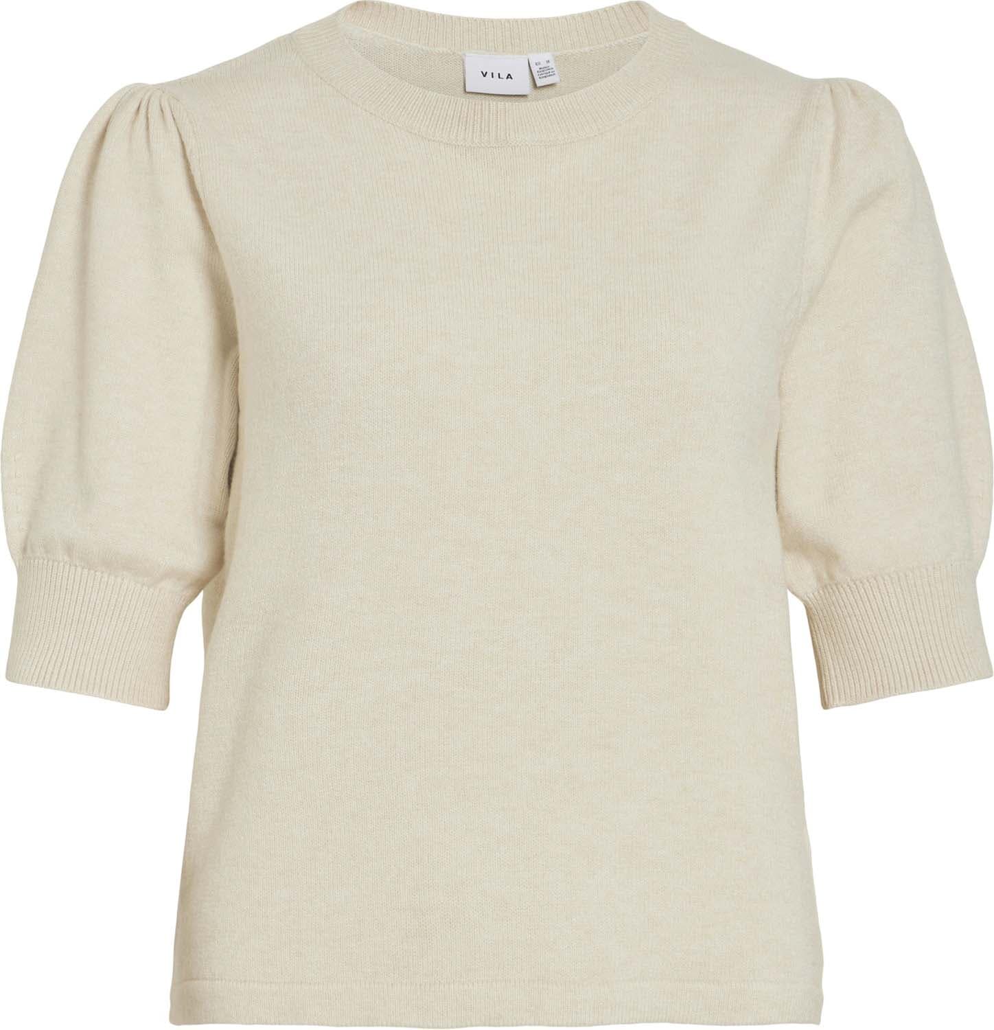 Vila T-shirt Ril Beige