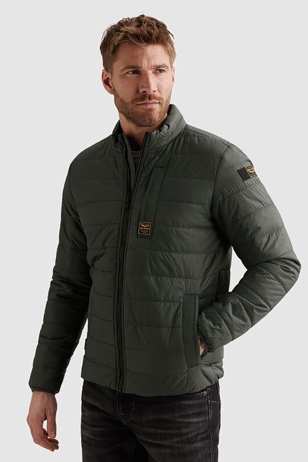 Pme Legend Gewatteerde Jas Miles Mentor Wylon Antraciet