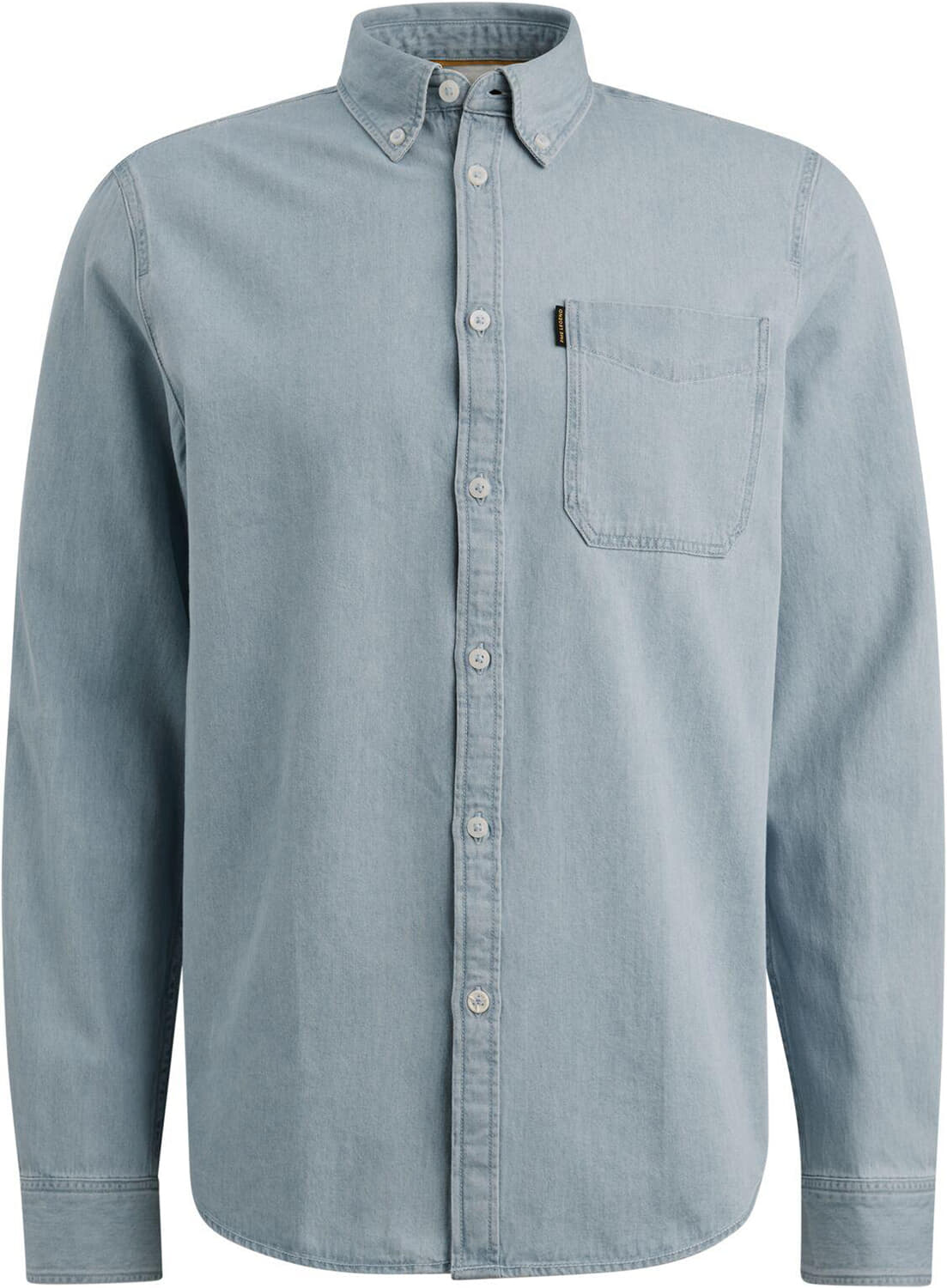 Pme Legend Overhemd van Denim met stitching details Jeans Light