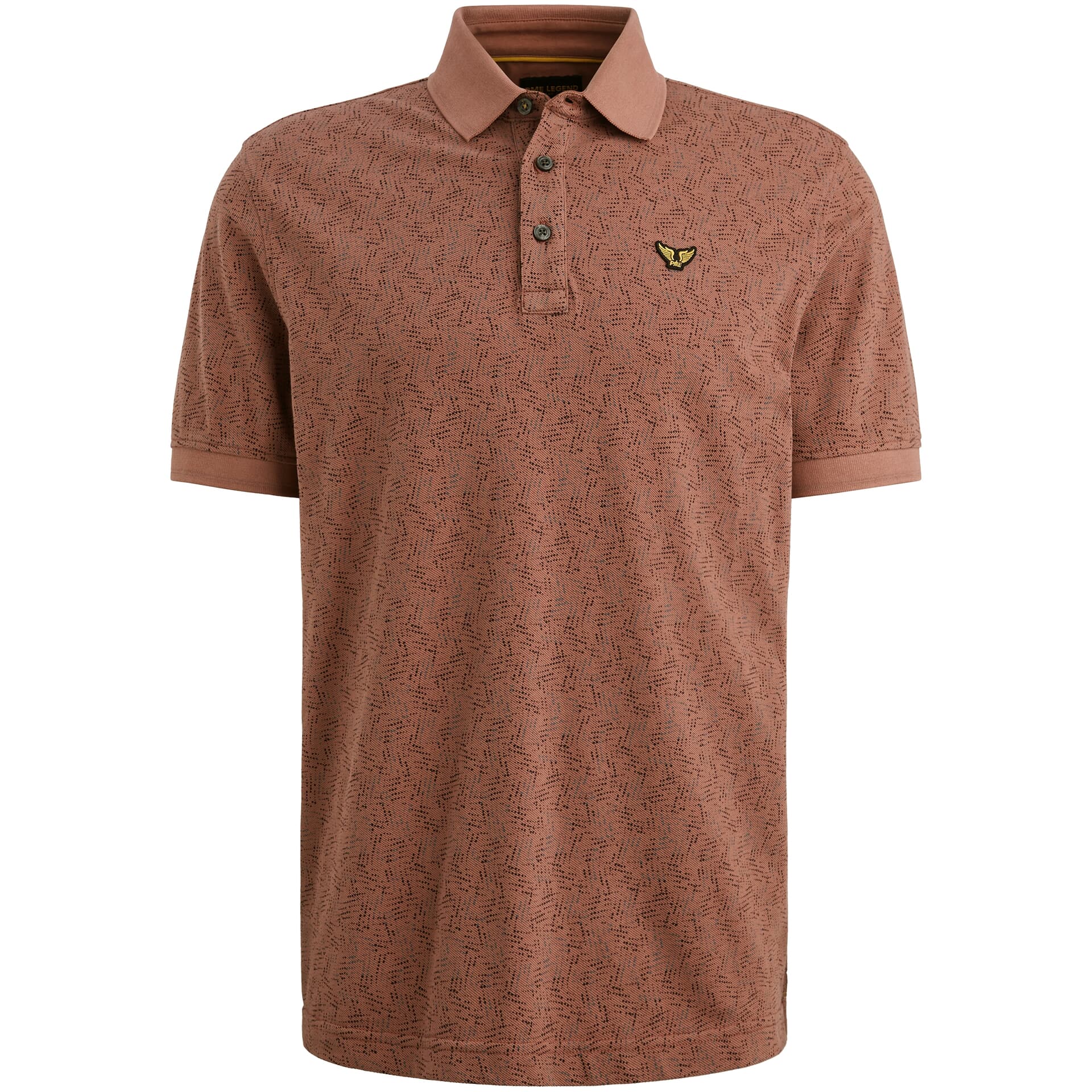 Pme Legend Polo Fine Pique all over print Roze