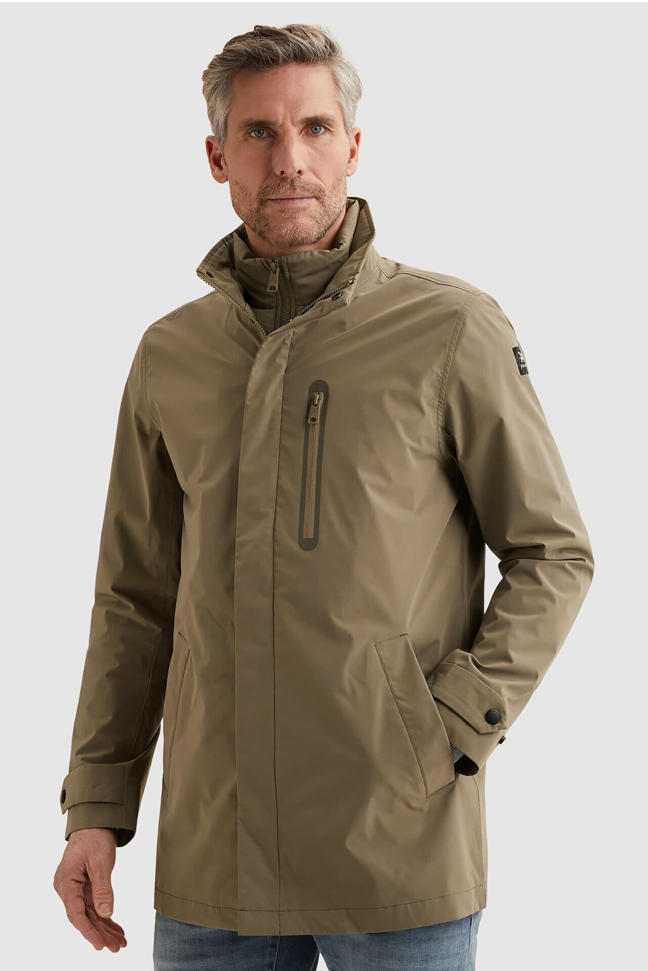 Vanguard Semi long jacket V-COAT DOUBLE Spu Bruin