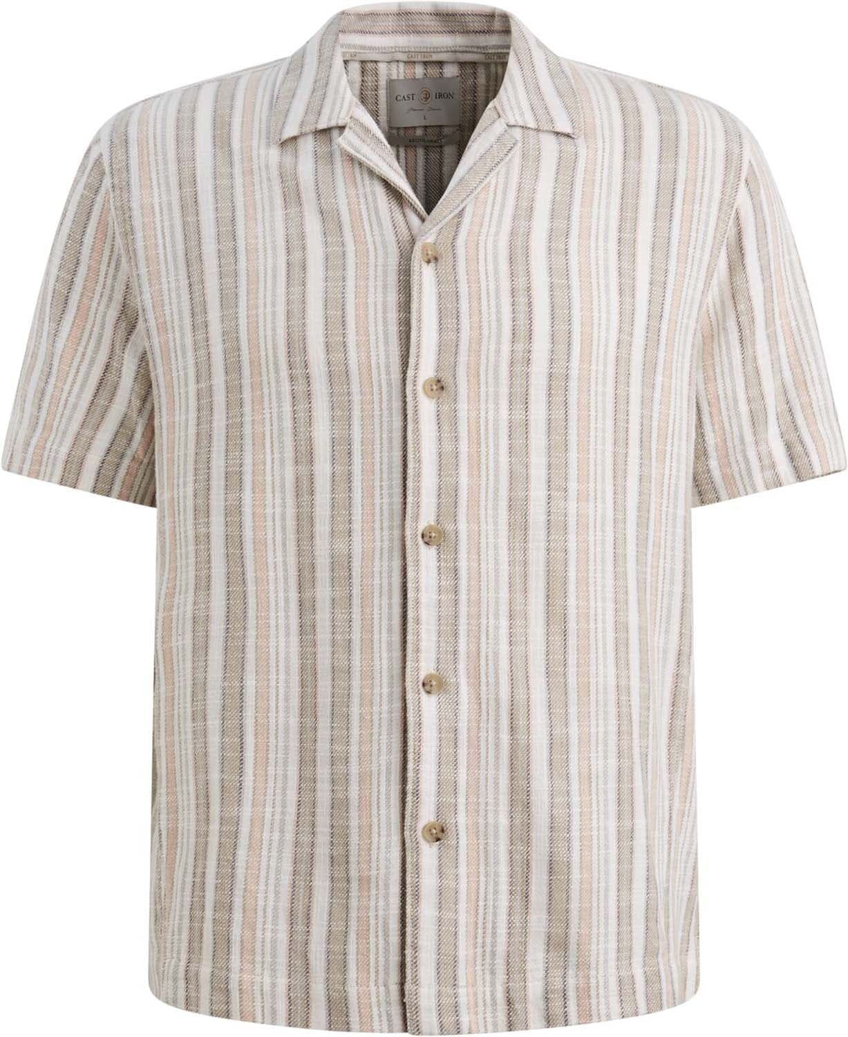 Cast Iron Overhemd Slub Twill Kaki