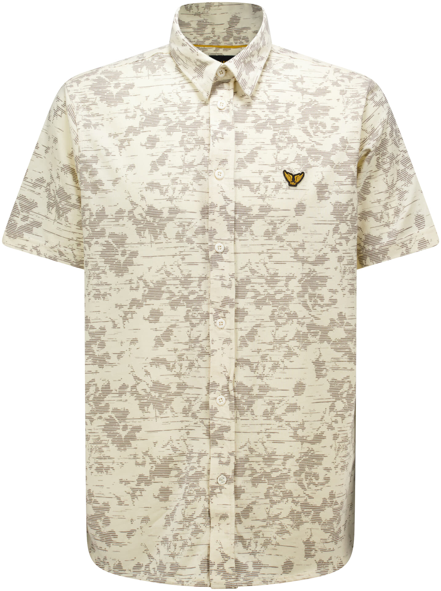 Pme Legend Overhemd Aop On Jersey Beige