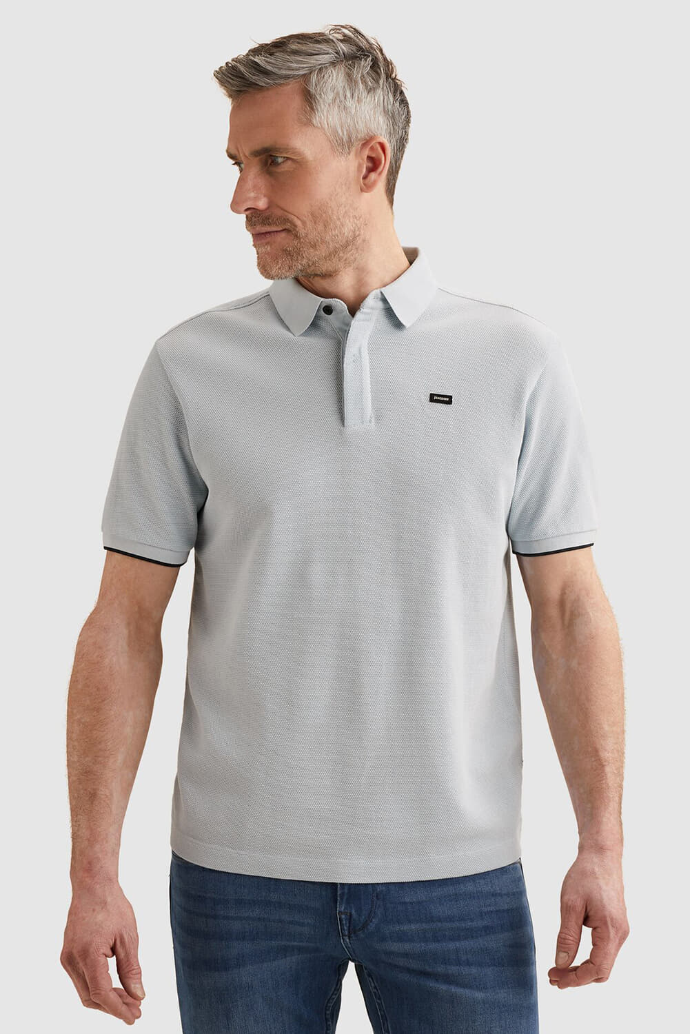 Vanguard Polo four tuck pique Hemelsblauw