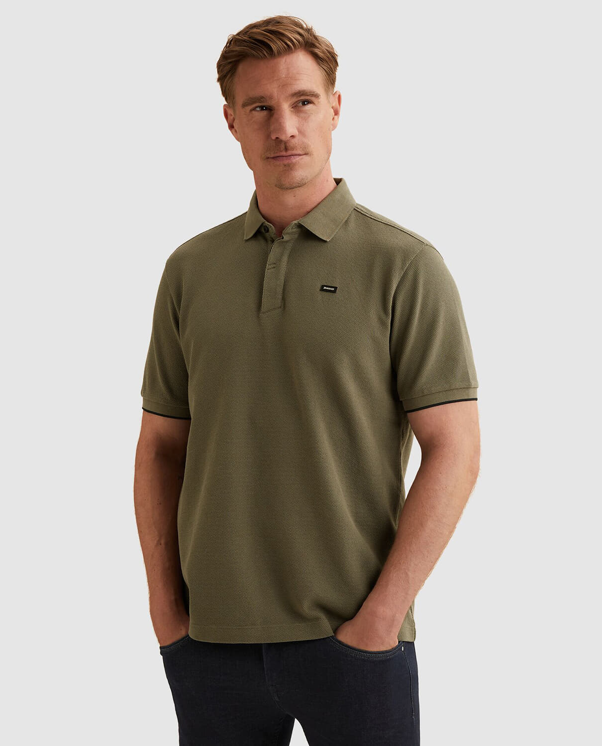 Vanguard Polo four tuck pique Groen