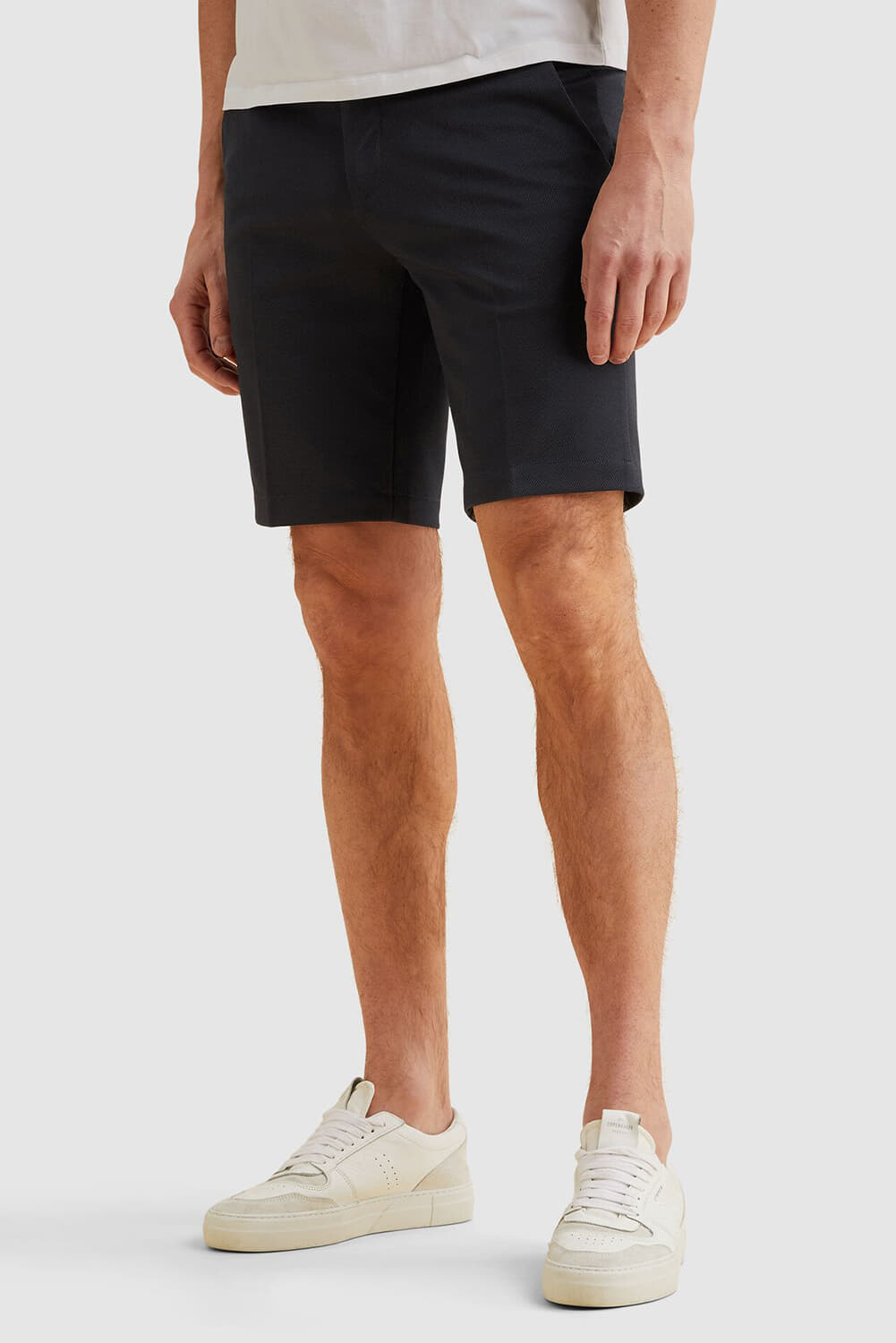 Vanguard Short V11 Pique Melange Relaxed Navy