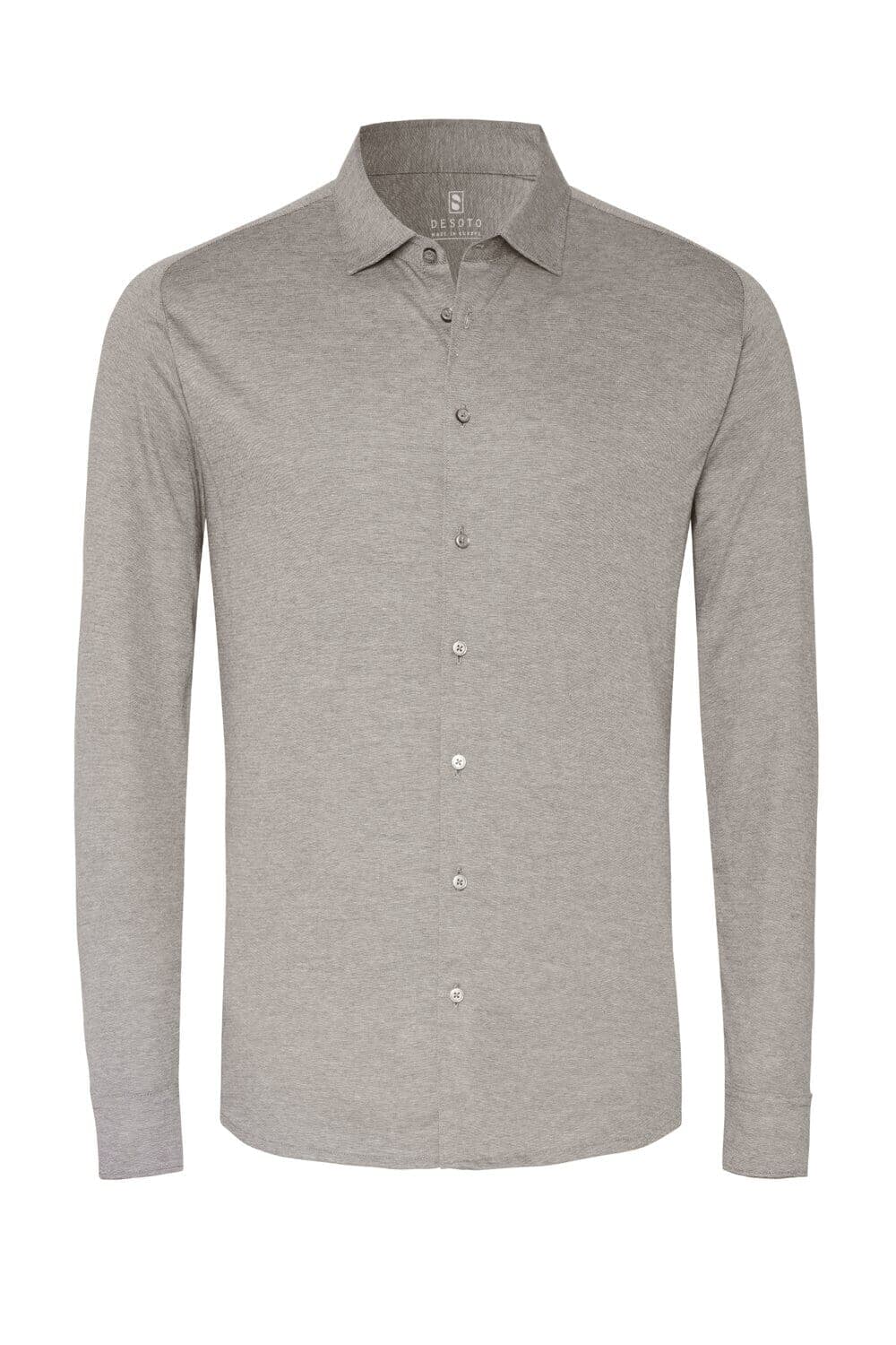Desoto Overhemd Kent Casual Strijkvrij Grijs
