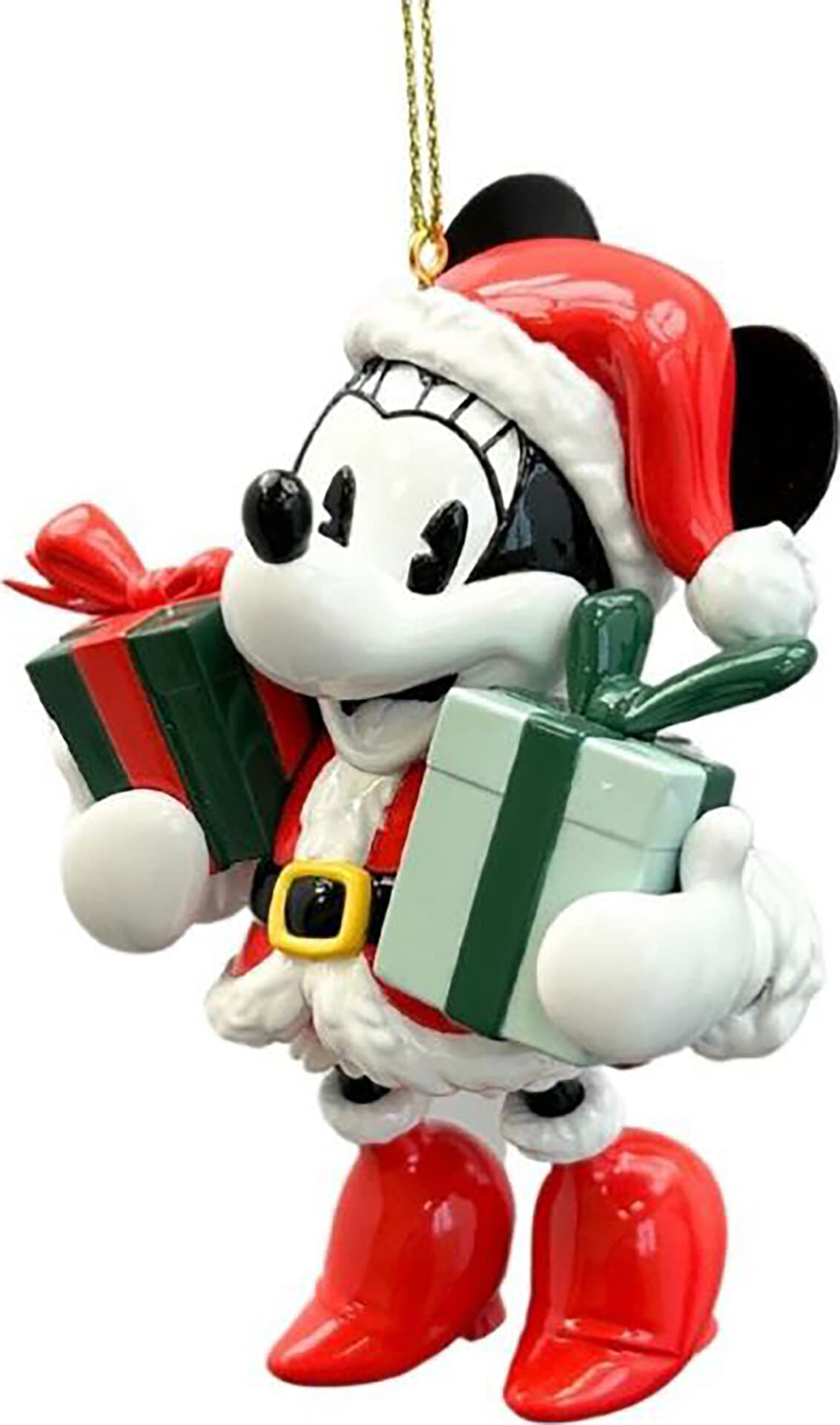 Disney 3D ornament Minnie vintage santa Multi