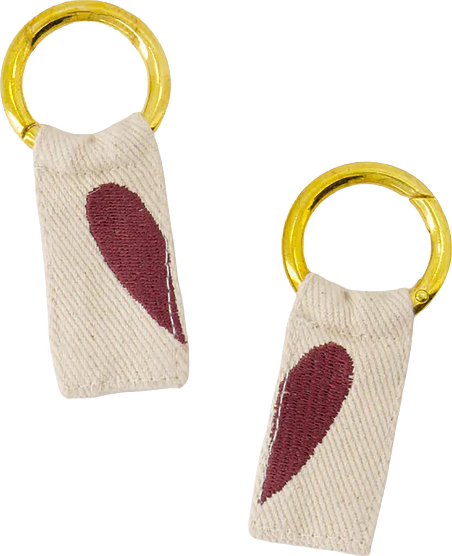 Zusss sleutelhangers hart 10,5 x 14,8 cm Rood