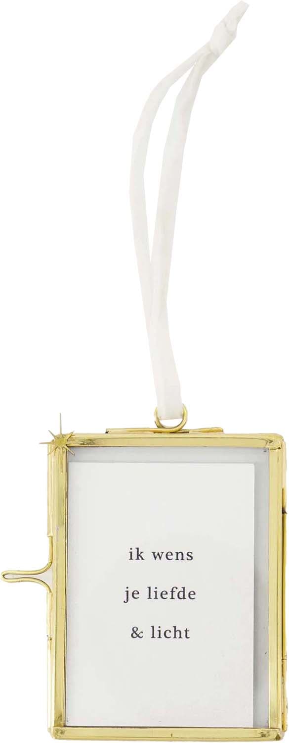 Zusss Fotohanger 5x7cm Goud