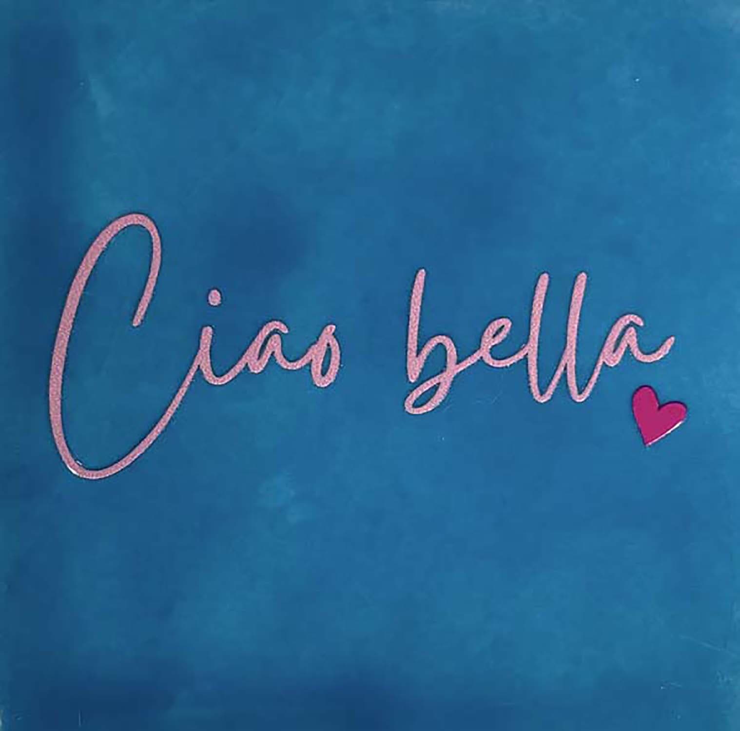 Bomont Collection Spreuken Tegel ciao bella  10 x 10 cm Blauw