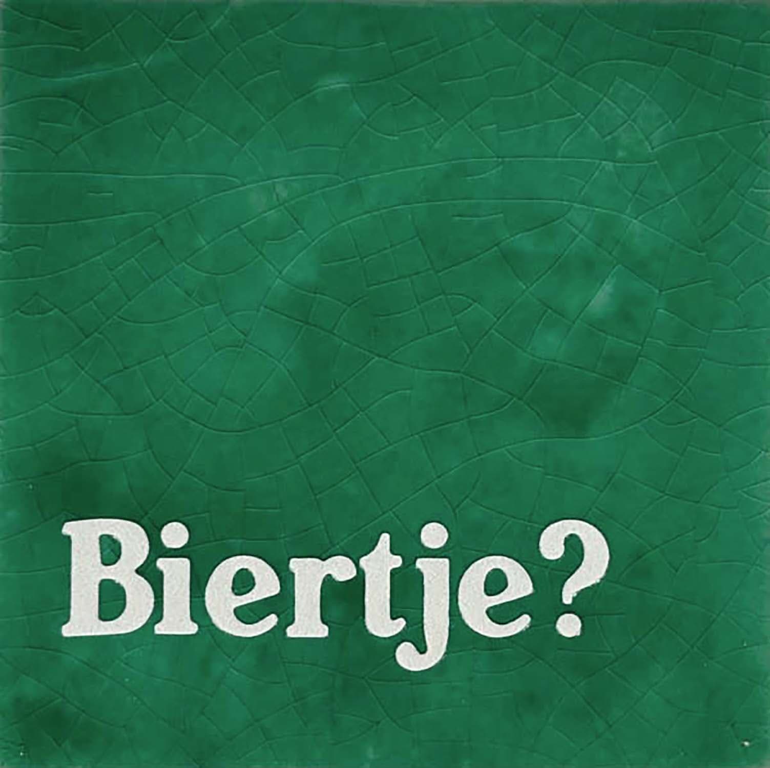 Bomont Collection Spreuken Tegel biertje 10 x 10 cm Groen