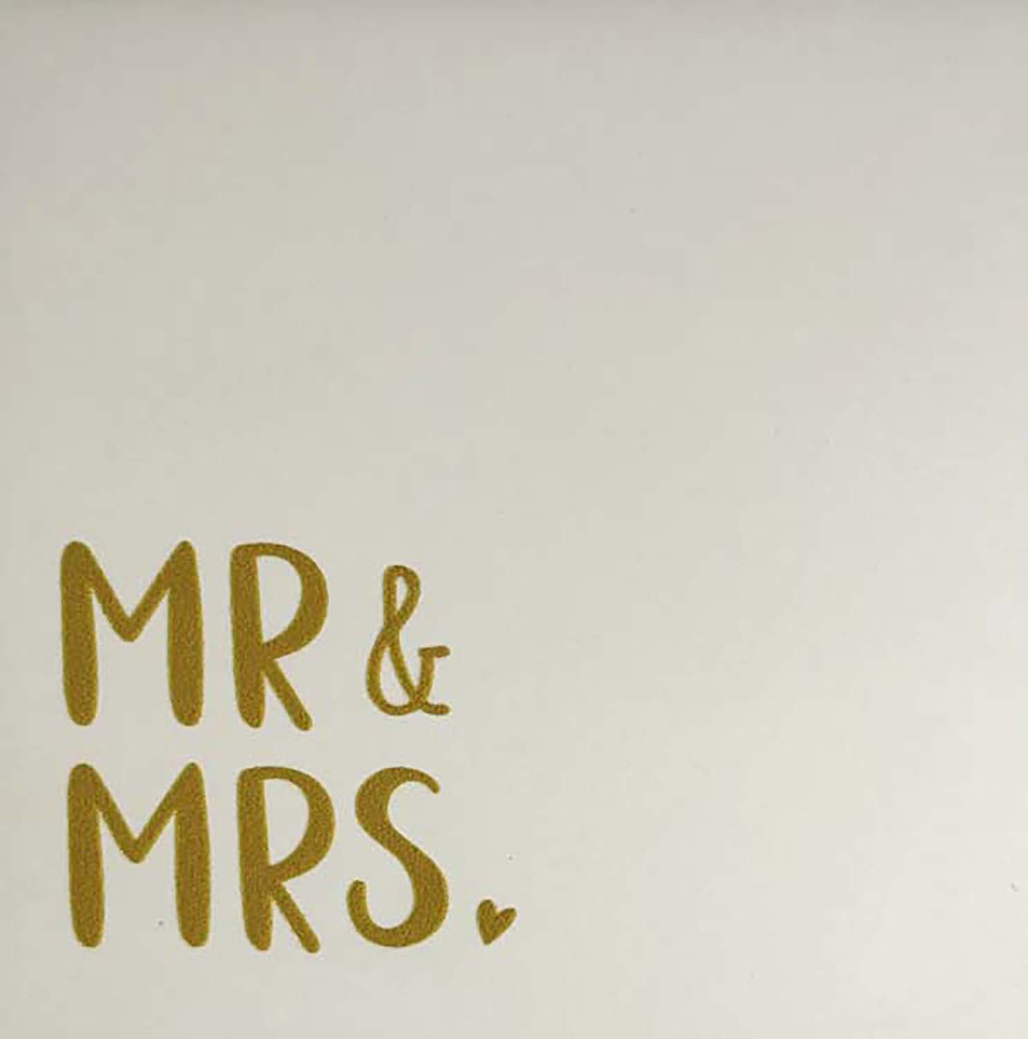 Bomont Collection Spreuken Tegel mr & mrs 10 x 10 cm Crème