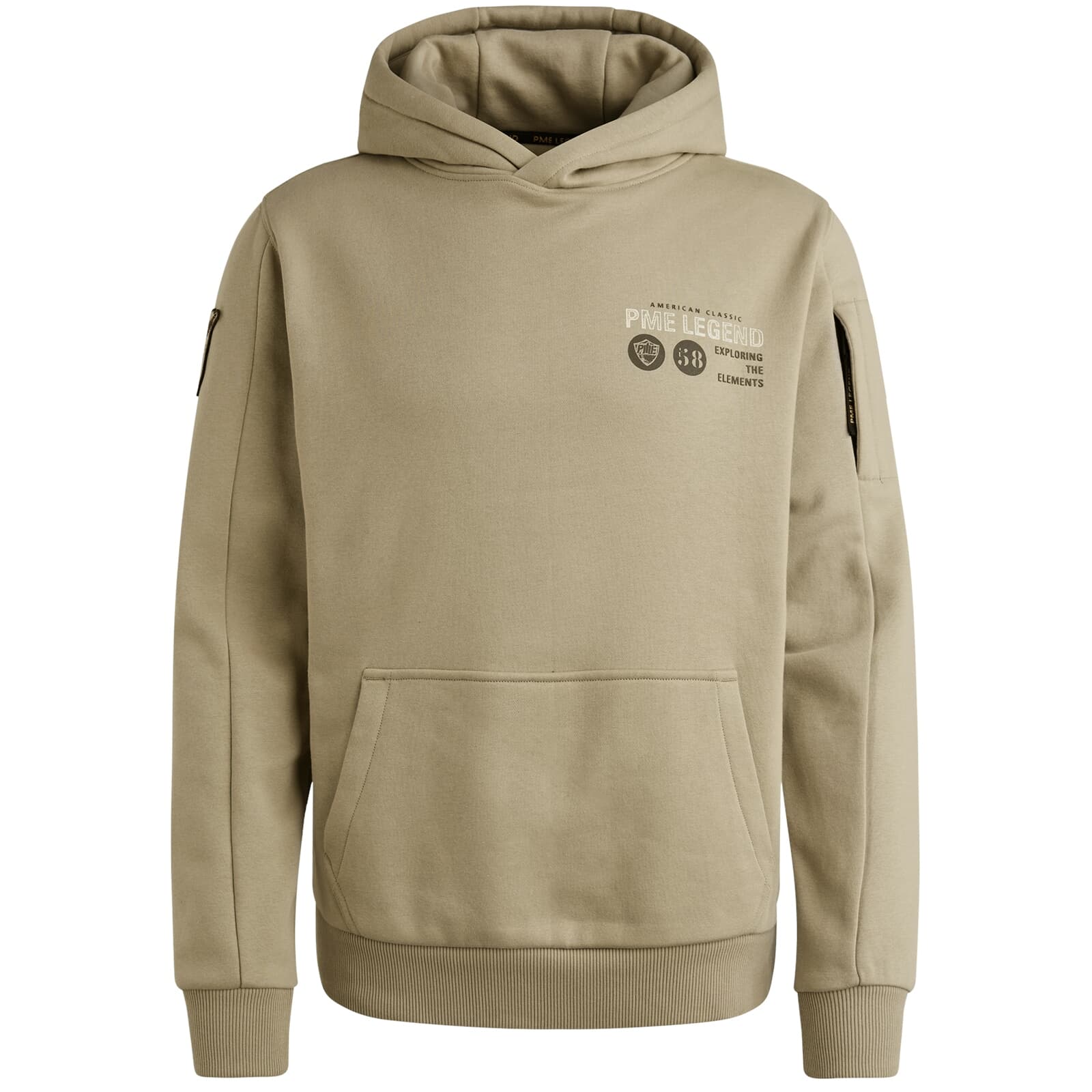 Pme Legend Hoodie met Artwork Beige