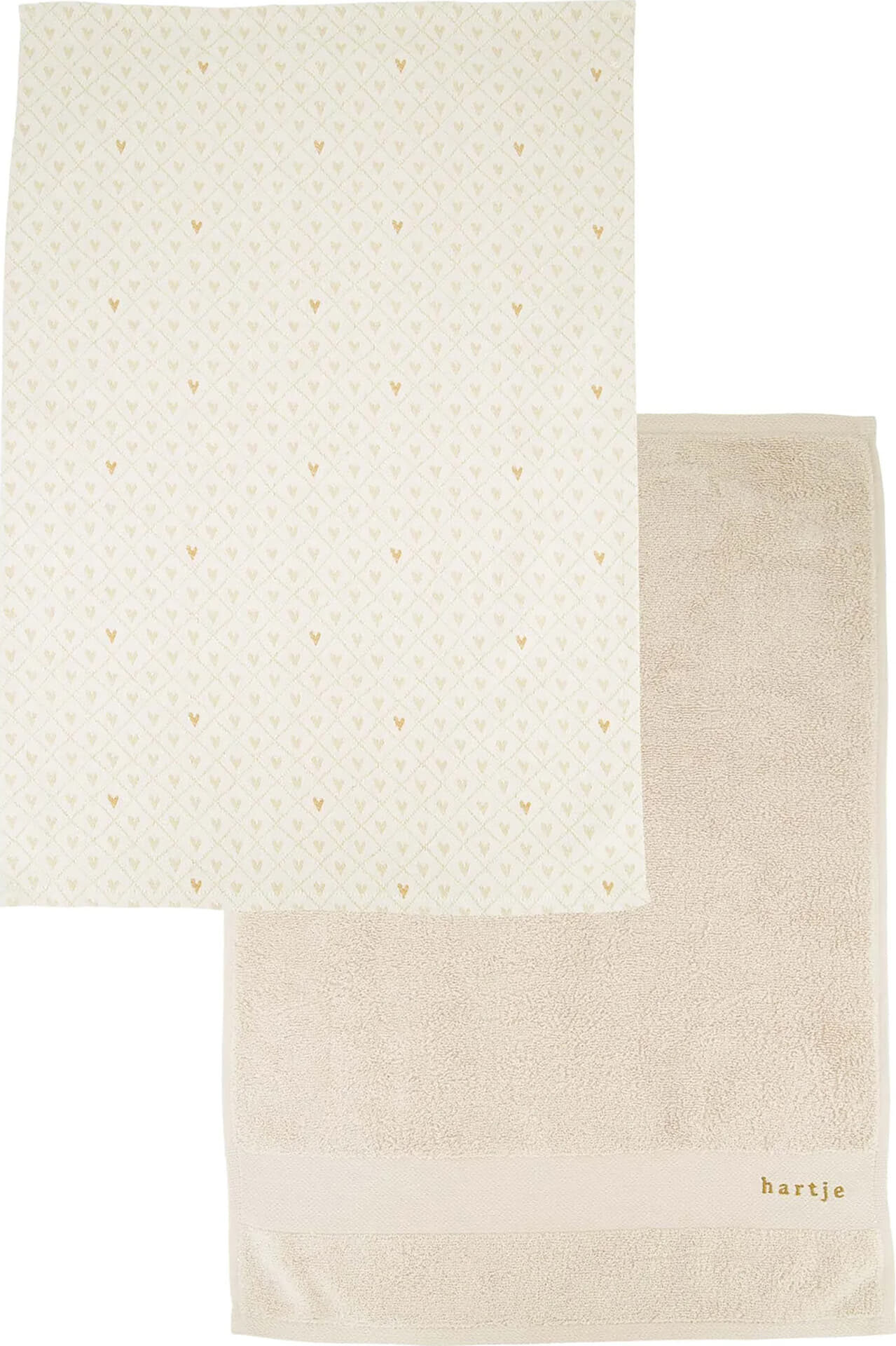 Zusss Keukenset hartjes wit/zand Wit