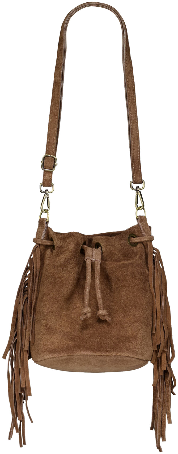 Bomont Hazel suede tas Taupe Bomont Hazel suede tas Taupe