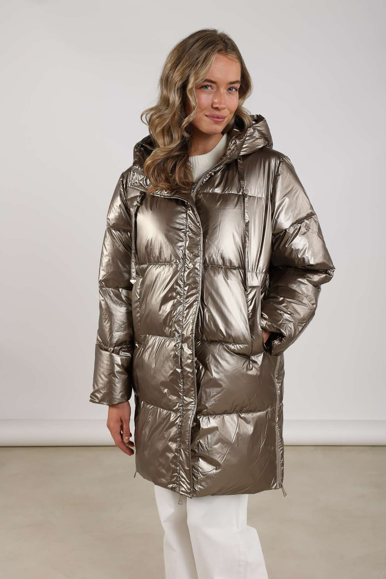 Nukus Jas Tessie Metallic Taupe