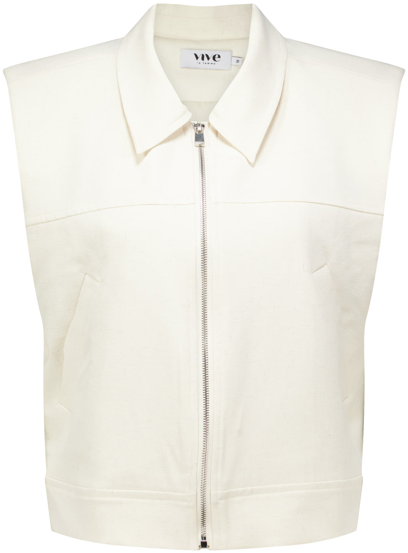 Vive La Femme Gilet Babet Off White