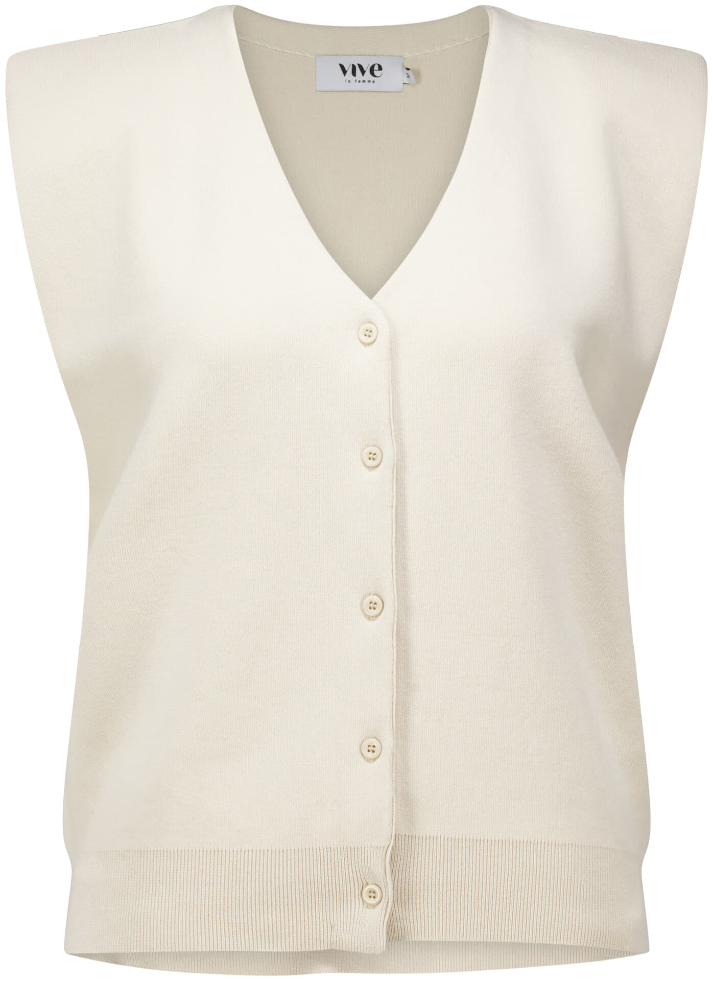 Vive La Femme Gilet Benthe Beige