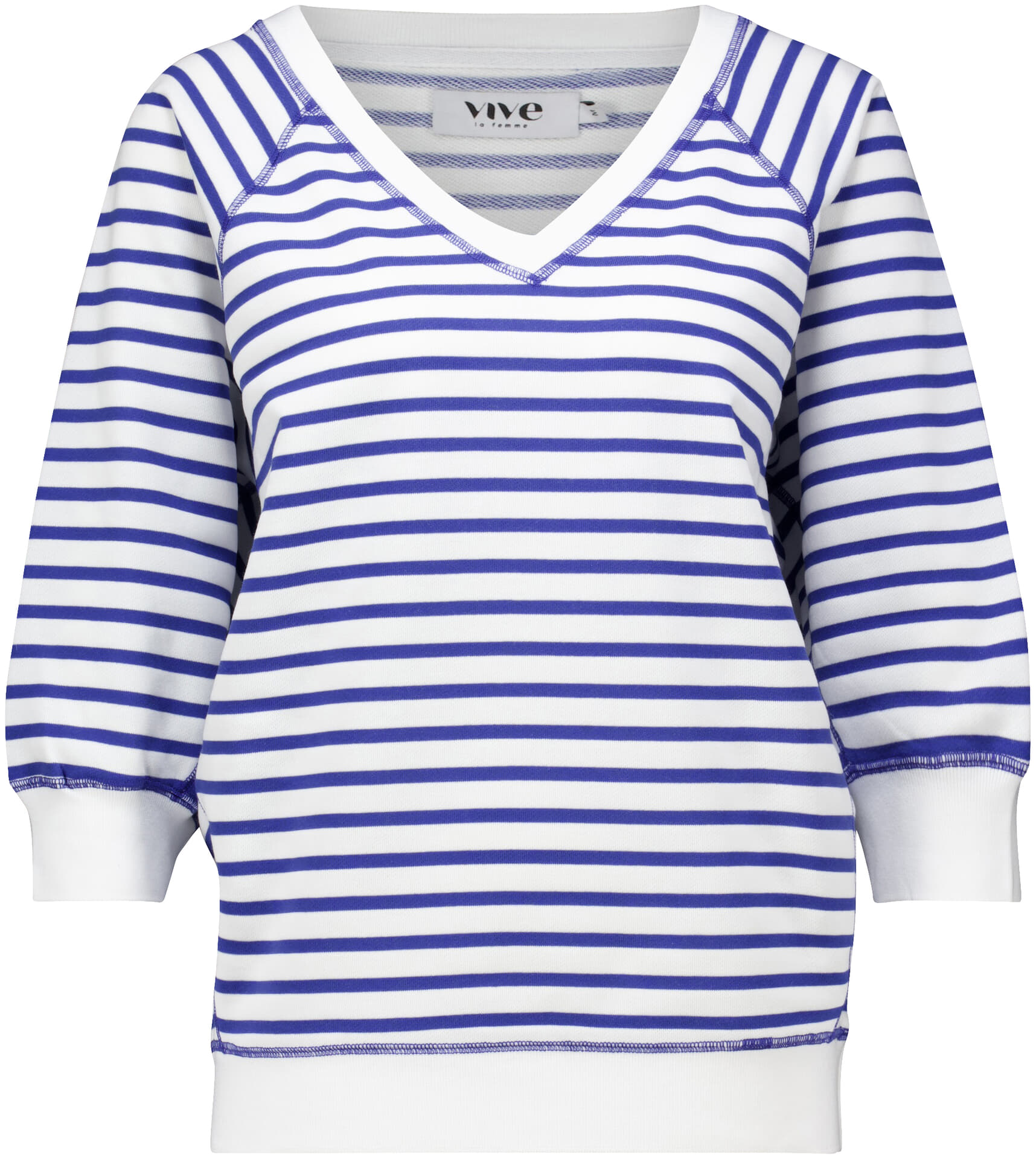 Sweater Bloem Kobalt Blauw