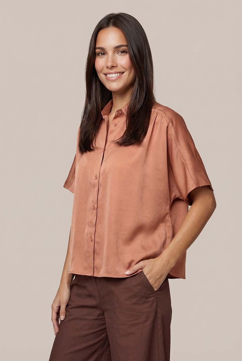 Vive La Femme Blouse Bregje Brick