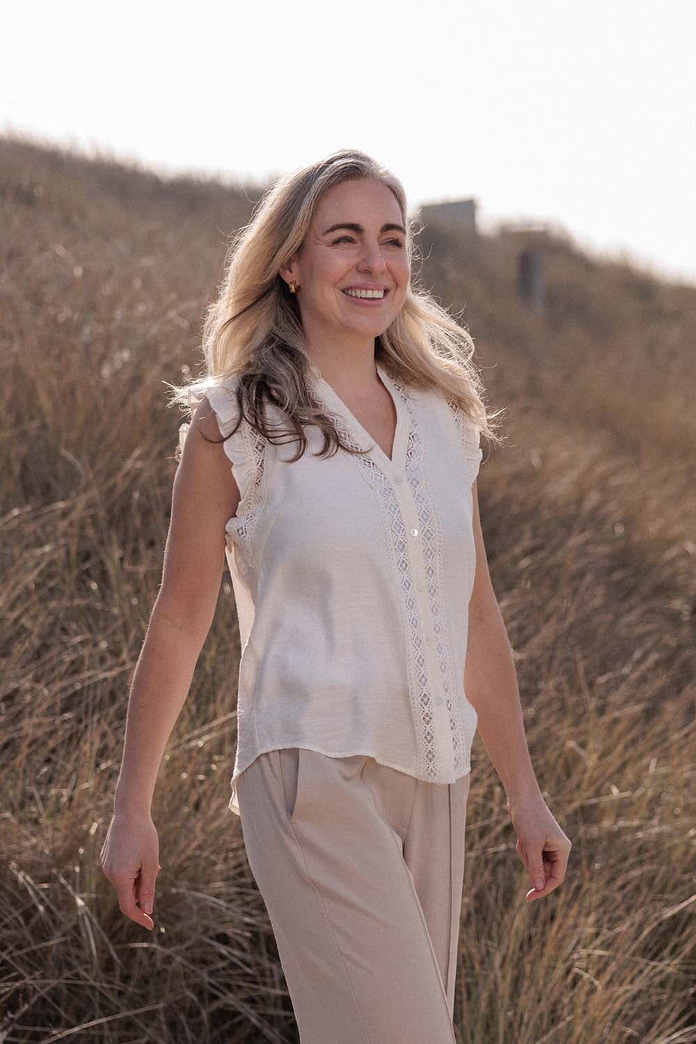 Vive La Femme Top Bibi Off White