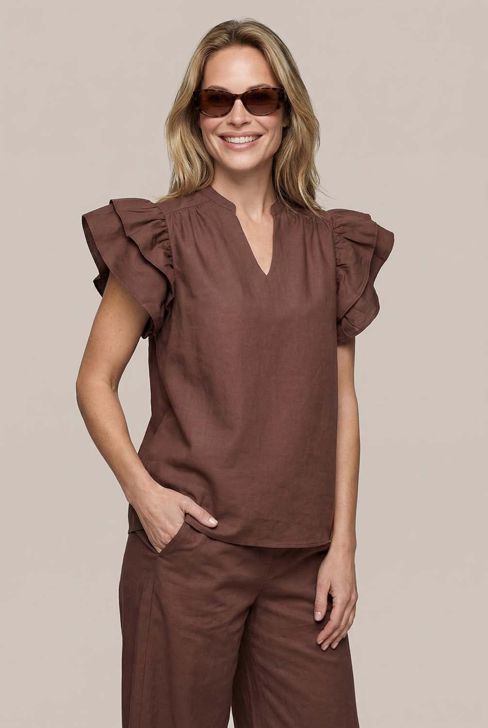 Vive La Femme Top Bijou Bruin