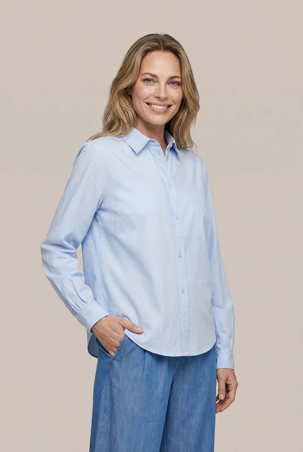 Vive La Femme Blouse Britt Hemelsblauw