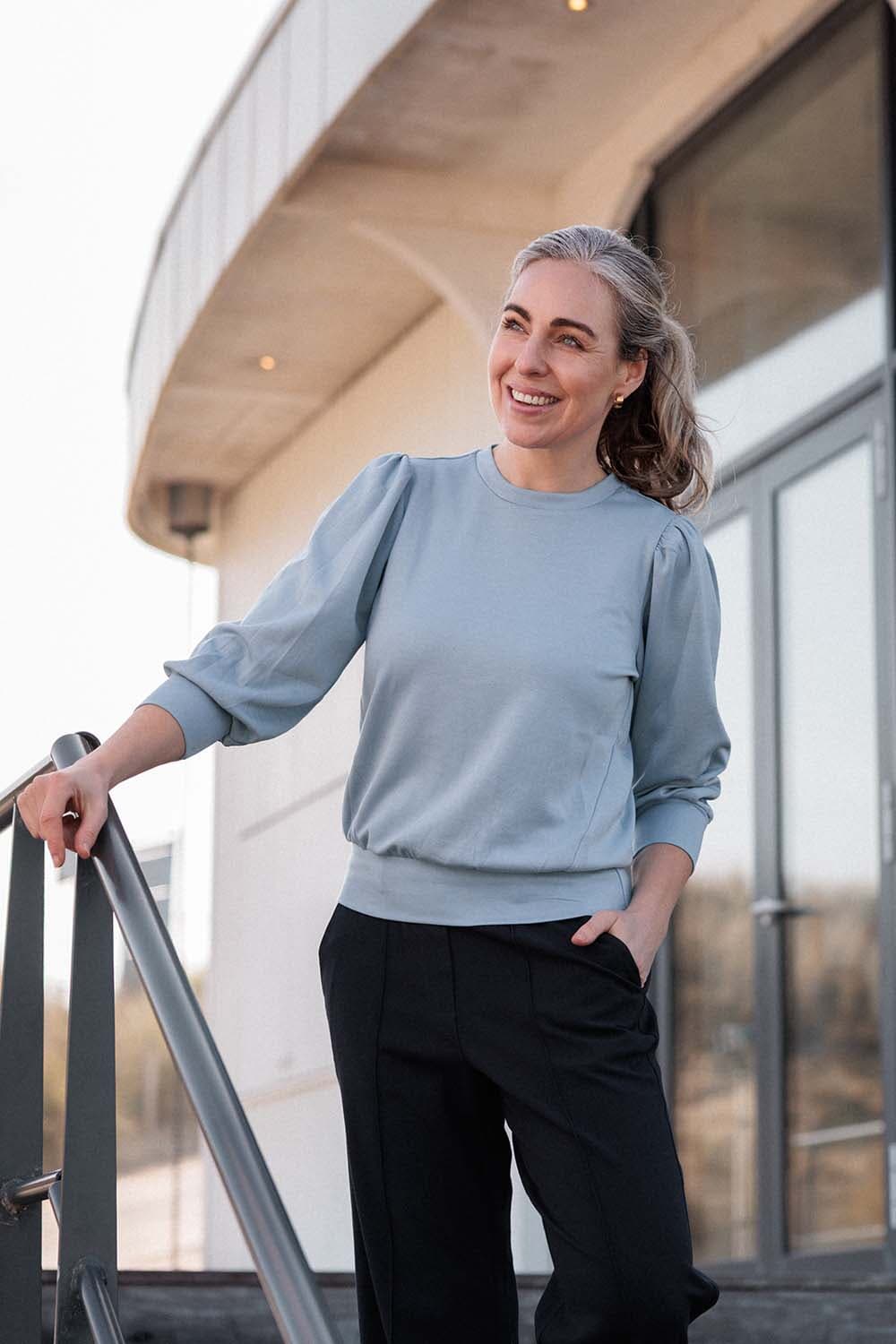 Vive La Femme Sweater Bientje Hemelsblauw