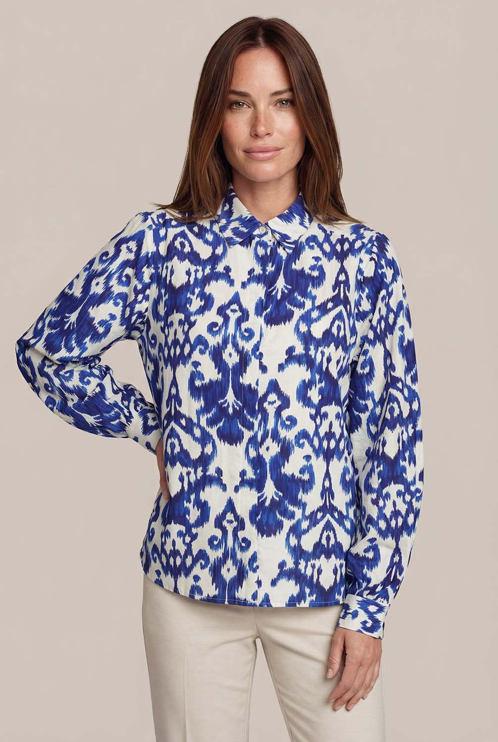 Vive La Femme Blouse Bowie Kobalt Blauw